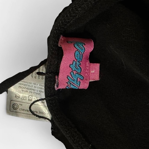 Edikted Black Open Back Long Sleeve Crop Top - Picture 3 of 4